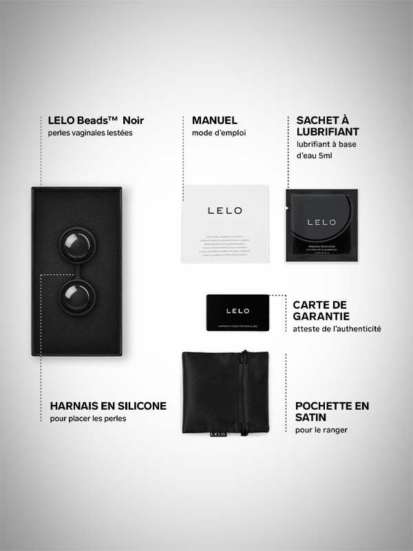 LELO - Beads™ NOIR BALLES KEGEL