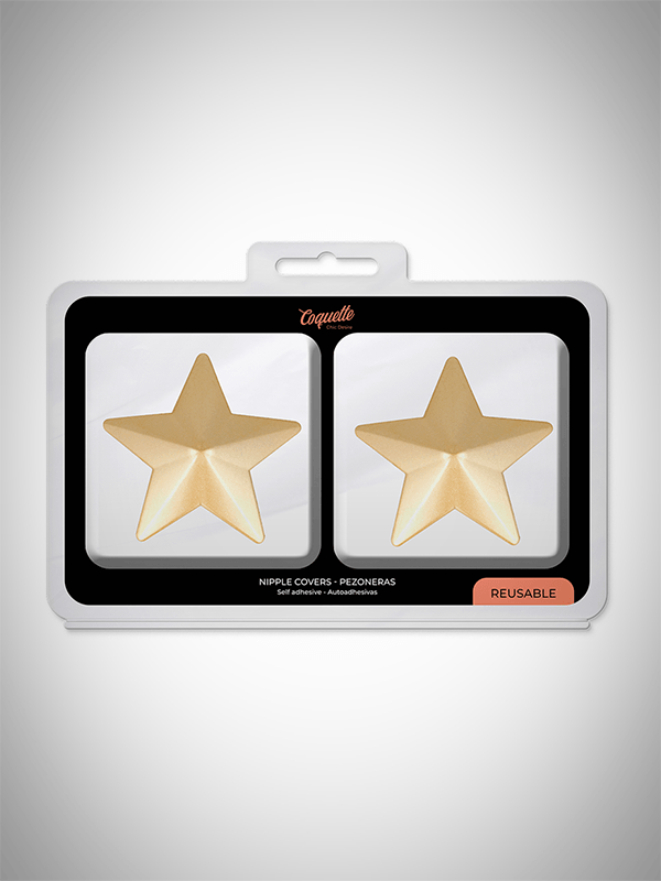 COQUETTE - Cache-Tétons Star Gold